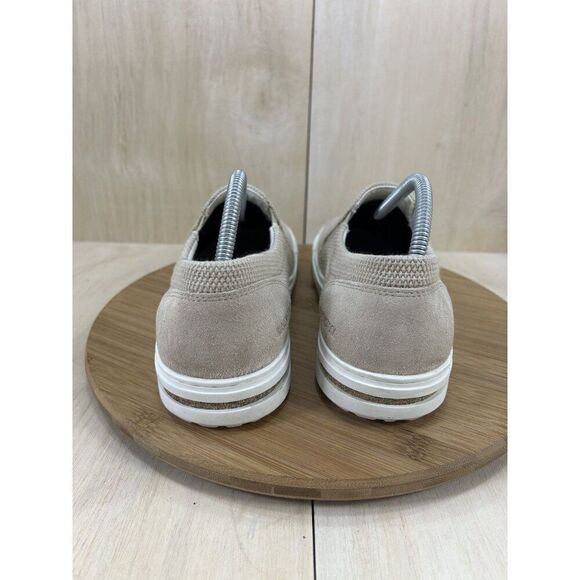 Birkenstock Oswego Tan Canvas Suede Slip On Shoes Unisex Mens 7 Womens 11 - Picture 5 of 9